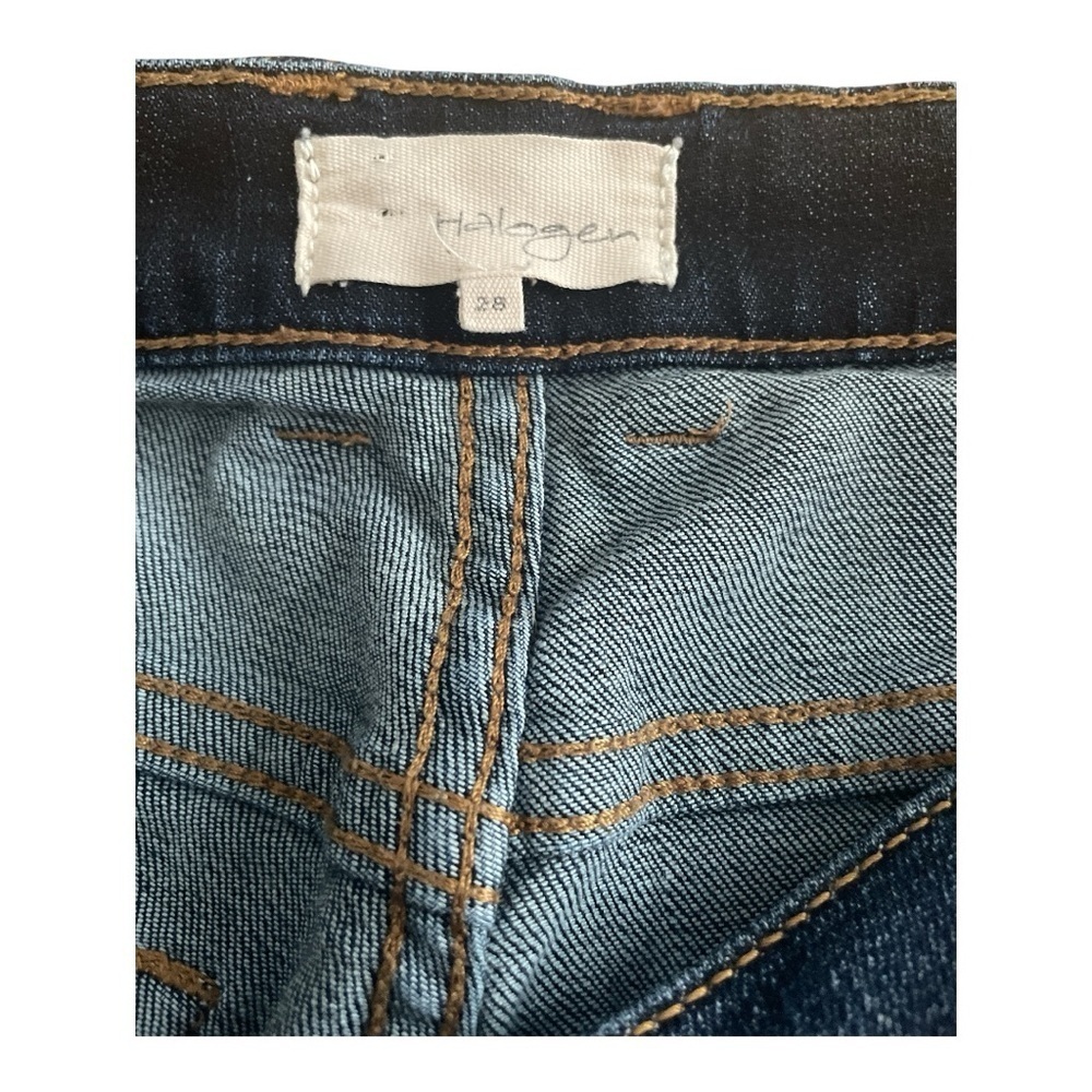 Halogen Girlfriend Straight Leg Jeans with Subtle Distressing - Picture 4 of 4